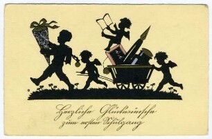 Herzliche Glückwünsche zum ersten Schulgang