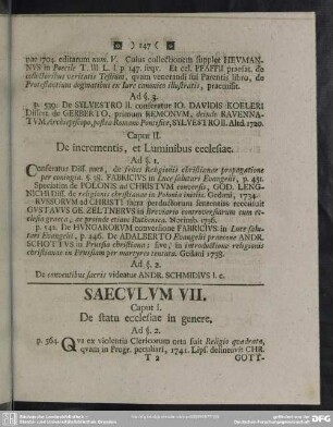 Saeculum VII. [XI.]