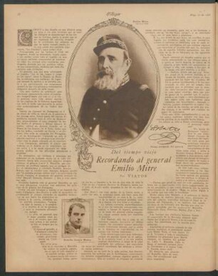 Recordando el general Emilio Mitre
