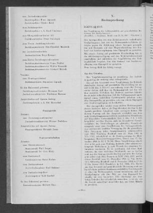 Rechtssprechung