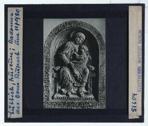 unbekannt, Vierge de Dom Rupert : Tiefrelief
