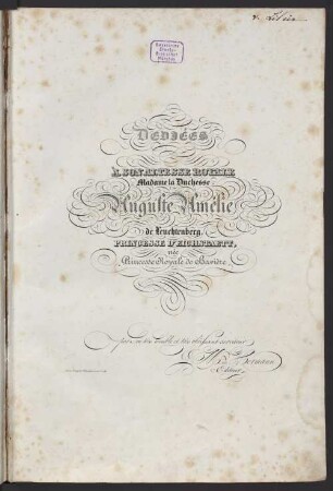 Quadrilles parées : costumées executées à la cour de Sa Majesté le Roi de Bavière le 3 fevrier 1835 représentant les divers pays des quatre parties du monde et les principaux personnages de Quentin Durward, d'après le croquis de MM. Fries et Nachtmann