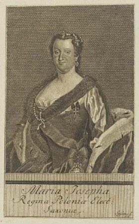 Bildnis der Maria Josepha Regina Poloniae
