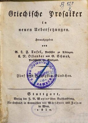 Plutarch's Werke, 24. Moralische Schriften ; 5