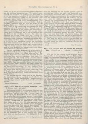 524-525 [Rezension] Weiß, Johannes, Jesus im Glauben des Urchristentums