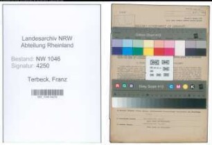 Entnazifizierung Franz Terbeck , geb. 09.01.1904 (Landwirt)