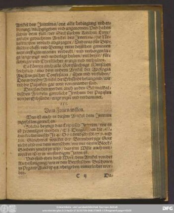 III. Vom Freien willen.