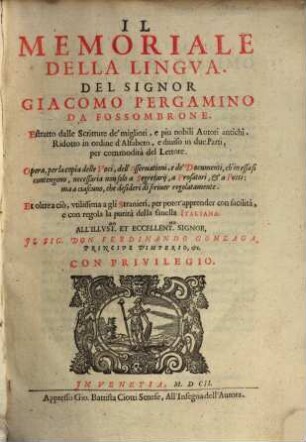 Il Memoriale della Lingua Italiana