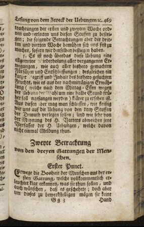Zweyte Betrachtung von den dreyen Gattungen der Menschen.