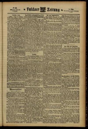 Zweite Ausgabe vom Freitag, den 07. Juni 1912.