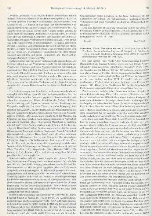 292-293 [Rezension] Schweitzer, Albert, Was sollen wir tun?