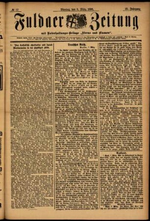 Ausgabe vom Montag, den 09. März 1896.