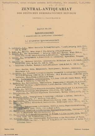 Nr. 340: Sprachwissenschaft
