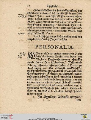 Personalia