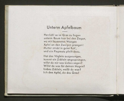 Unterm Apfelbaum