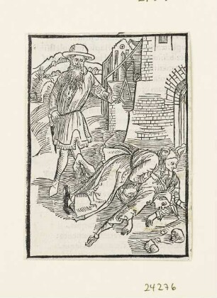 An narren sich stossen, aus: Sebastian Brant, "Stultifera Navis", Basel 1498, S. L recto