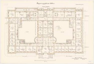 Regierungsgebäude, Koblenz: Grundriss unteres EG 1:100