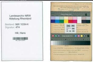 Entnazifizierung Hans Hill , geb. 30.03.1906 (Beamter)