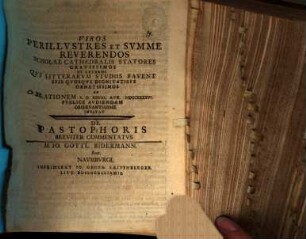 De pastophoris breviter commentatus