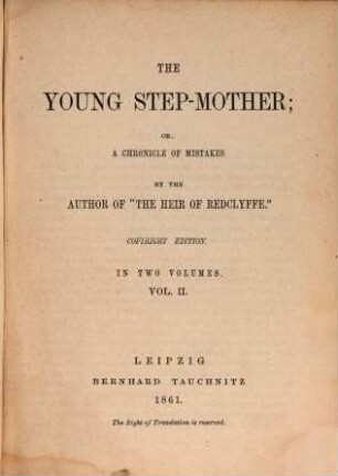 The young step-mother or a chronicle of mistakes, 2
