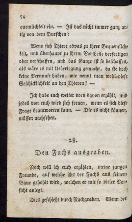 28. Den Fuchs ausgraben