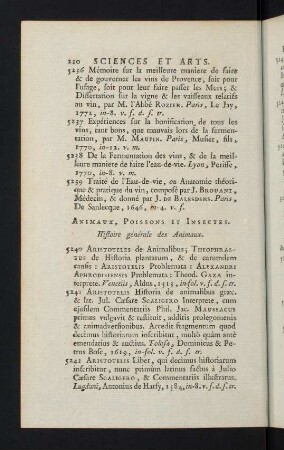220-225, Animaux, Poissons et Insectes