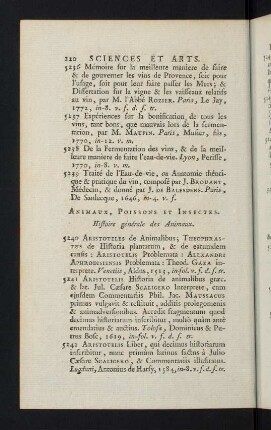 220-225, Animaux, Poissons et Insectes