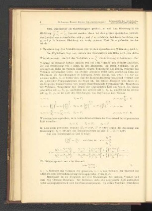 3. Bestimmung des Verhältnisses der beiden spezifischen Wärmen [...]
