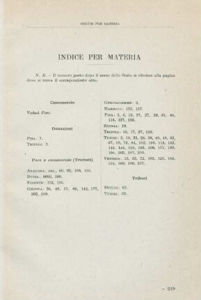 Indice per materiali