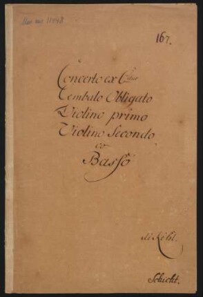 Konzerte; cemb, orch; C-Dur