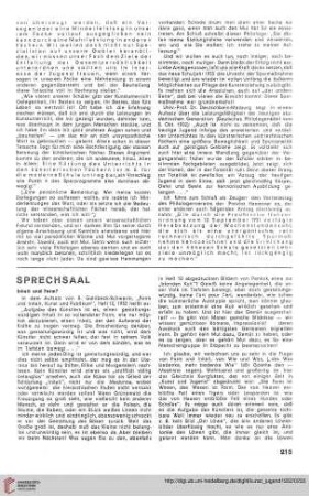 Sprechsaal / Buchbesprechungen