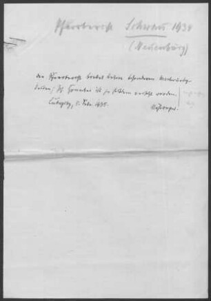 Schwann-Dennach: Pfarrbericht 1934
