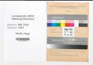 Entnazifizierung Hugo Hecht , geb. 25.11.1912 (Stabsfeldwebel)