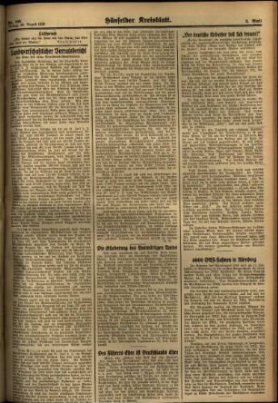 Dritte Ausgabe vom Freitag, den 28. August 1936.