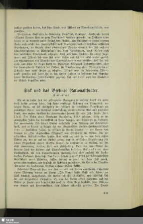 Fleck und das Berliner Nationaltheater : (1783-1796)
