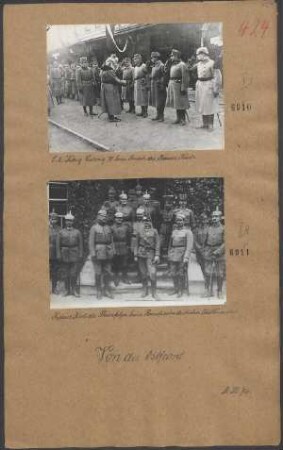 Kaiser Karl als Thronfolger beim Besuch eines deutschen Oberkommando