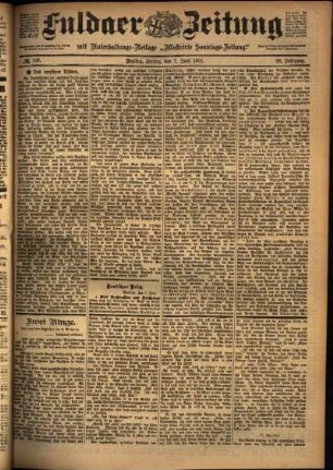 Ausgabe vom Freitag, den 07. Juni 1901.