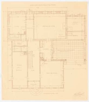 Gutshof Nickelgut, Blindham Umbau des Wohnhauses: (von Inv.Nr. 43455) Grundriss Erdgeschoss 1:50