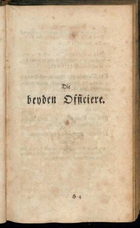 Die beyden Officiere.