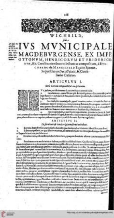 Ivs Mvnicipale Magdebvrgense