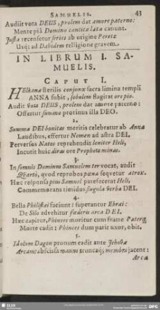 In Librum I. Samuelis