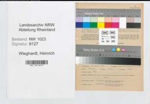 Entnazifizierung Heinrich Wieghardt , geb. 16.08.1903 (Baecker)
