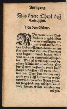 Das dritte Theyl deß Catechismi.