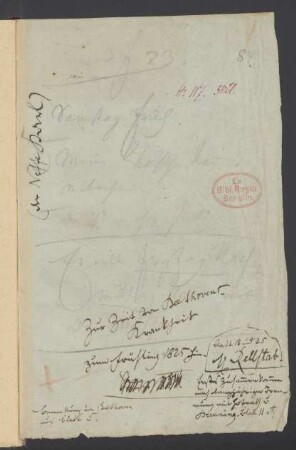 Konversationsheft 88 (Ende April - ca. 7. Mai 1825)