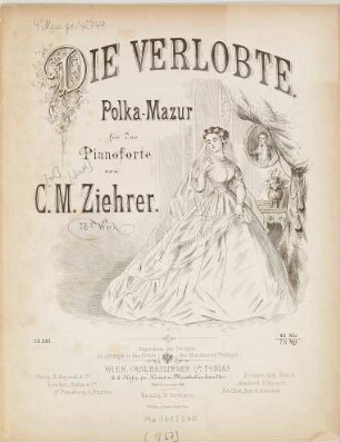 Die Verlobte : Polka-Mazur ; für d. Pianoforte ; op. 75