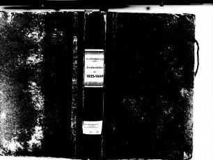 Kiechlinsbergen, Endingen EM; Katholische Gemeinde: Standesbuch 1835-1849