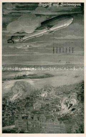 Zeppelin-Angriff auf Antwerpen