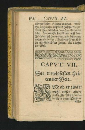 Caput VII. Die Trewlosesten Zeiten der Welt.