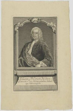 Bildnis des Johann Fridrich Nolten