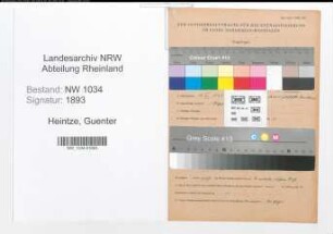Entnazifizierung Guenter Heintze , geb. 19.12.1878 (Fregattenkapitaen)